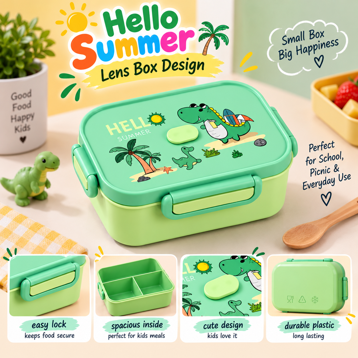 KIDS LUNCH BOX HELLO SUMMER