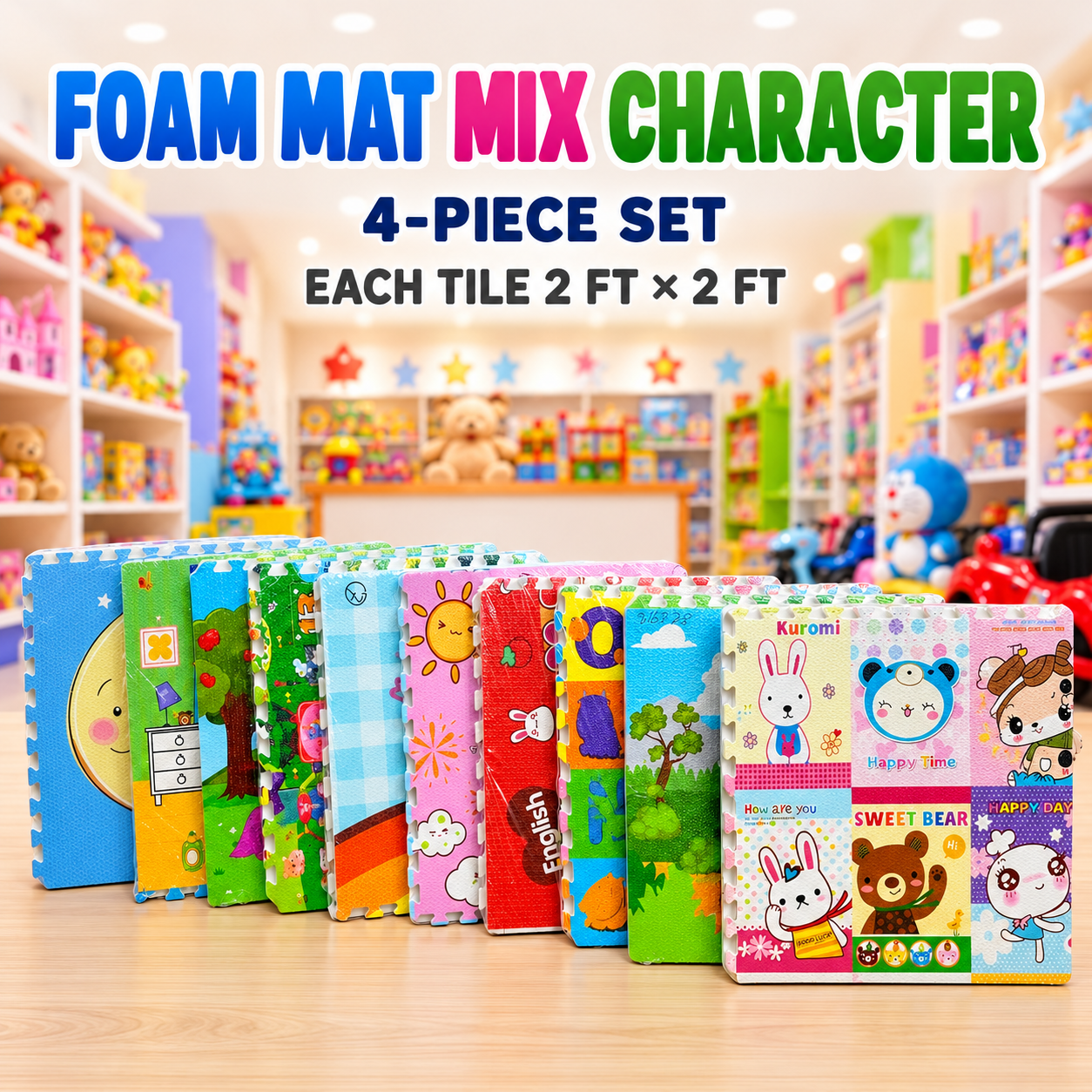 FOAM MAT MIX CHARACTER