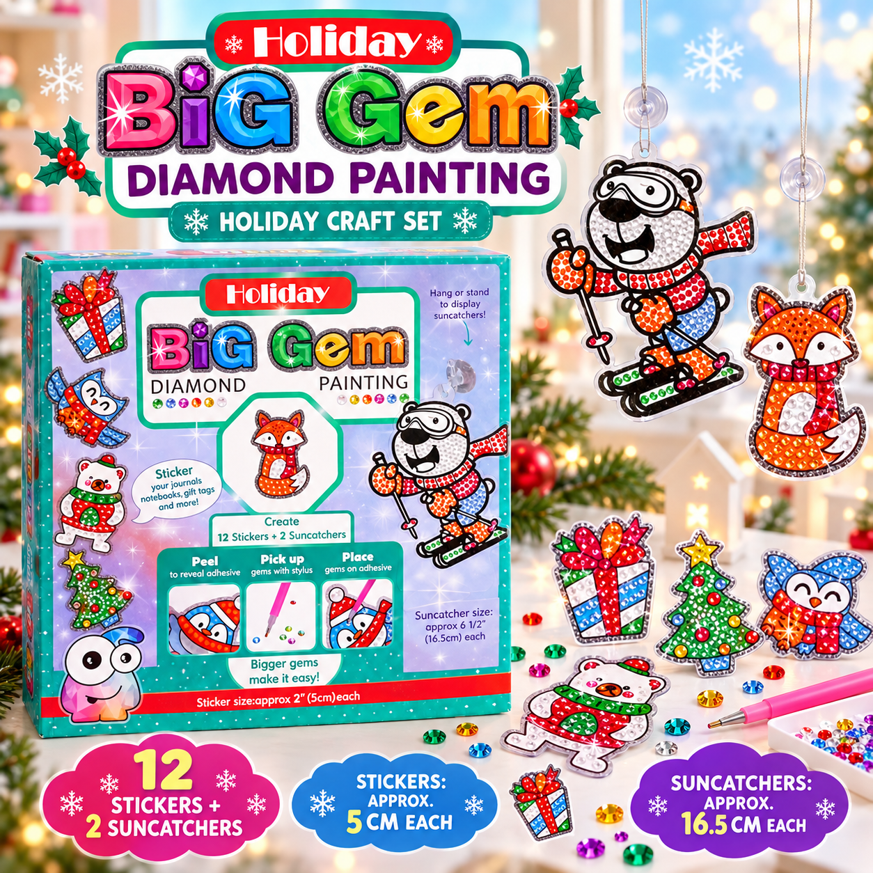 HOLIDAY BIG GEM DIAMOND PAINTING KIT