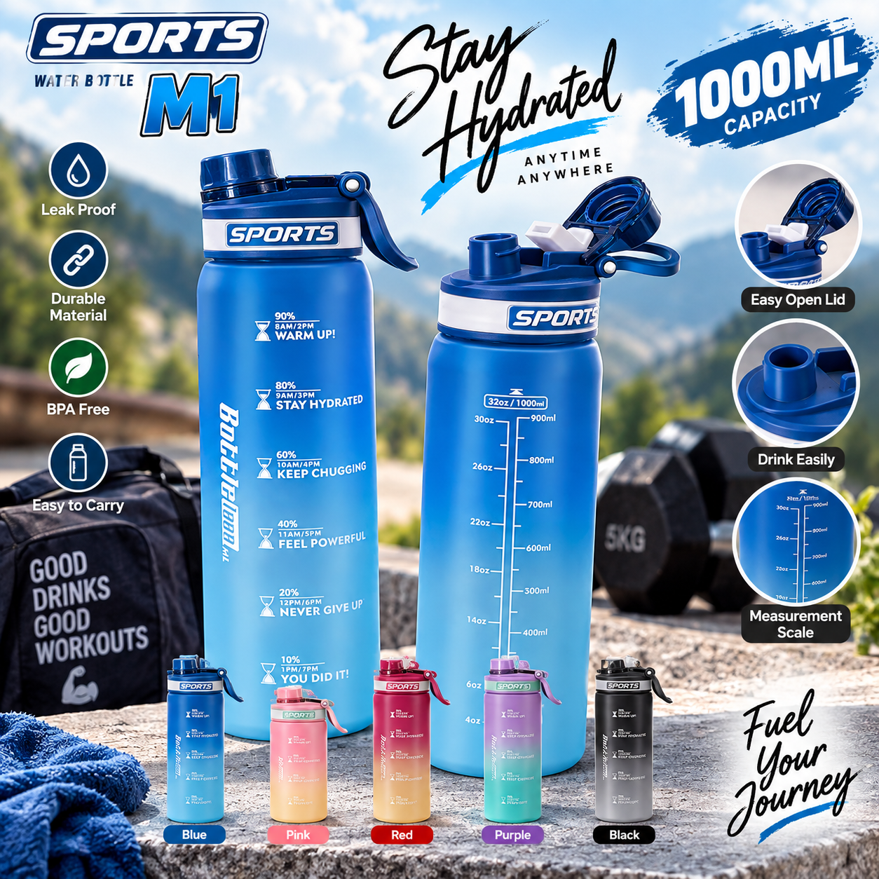 WATER BOTTEL SPORTER M1