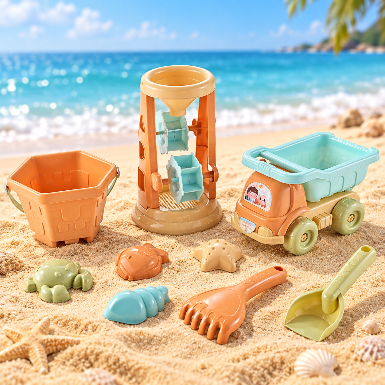 KIDS BEACH SAND PLAY TRUCK SET