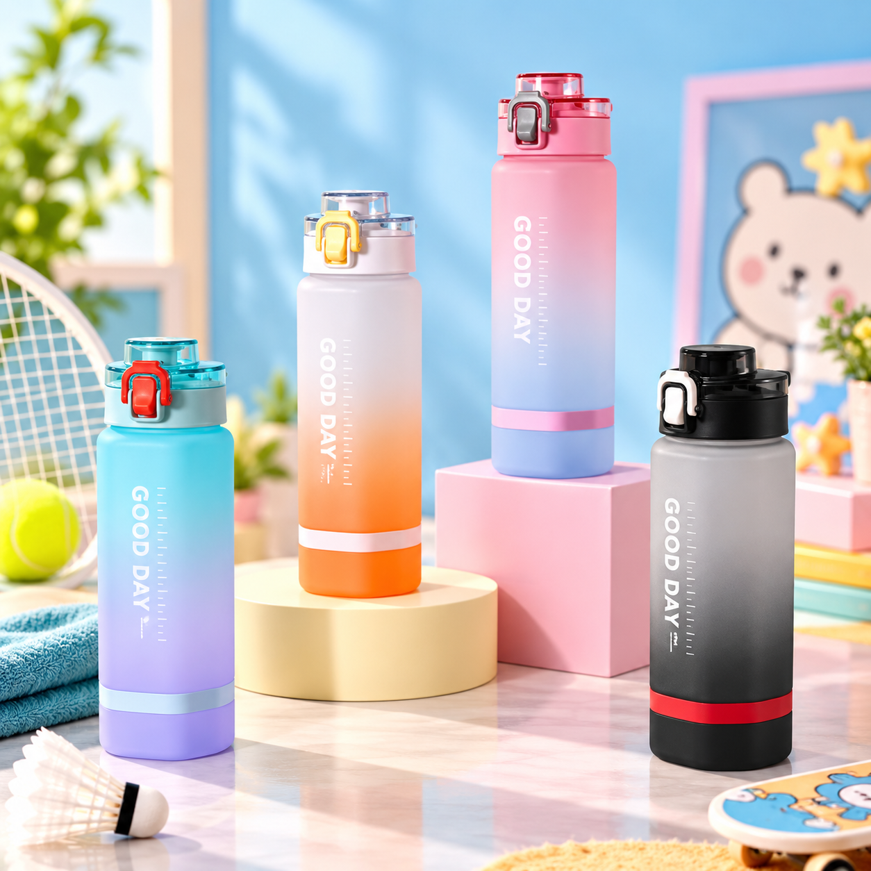 WATER BOTTLE COLORFULL