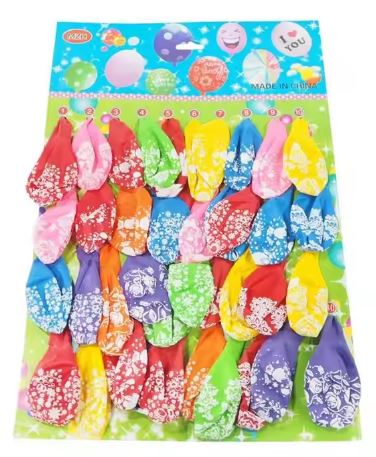 FLOWER BALLONS 40 PCS