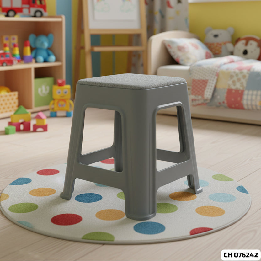 PLASTIC STOOL WITH COUSHION