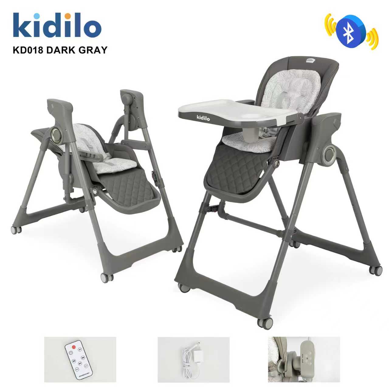 BABY FEEDING CHAIR & SWING 2 IN 1 KIDILO