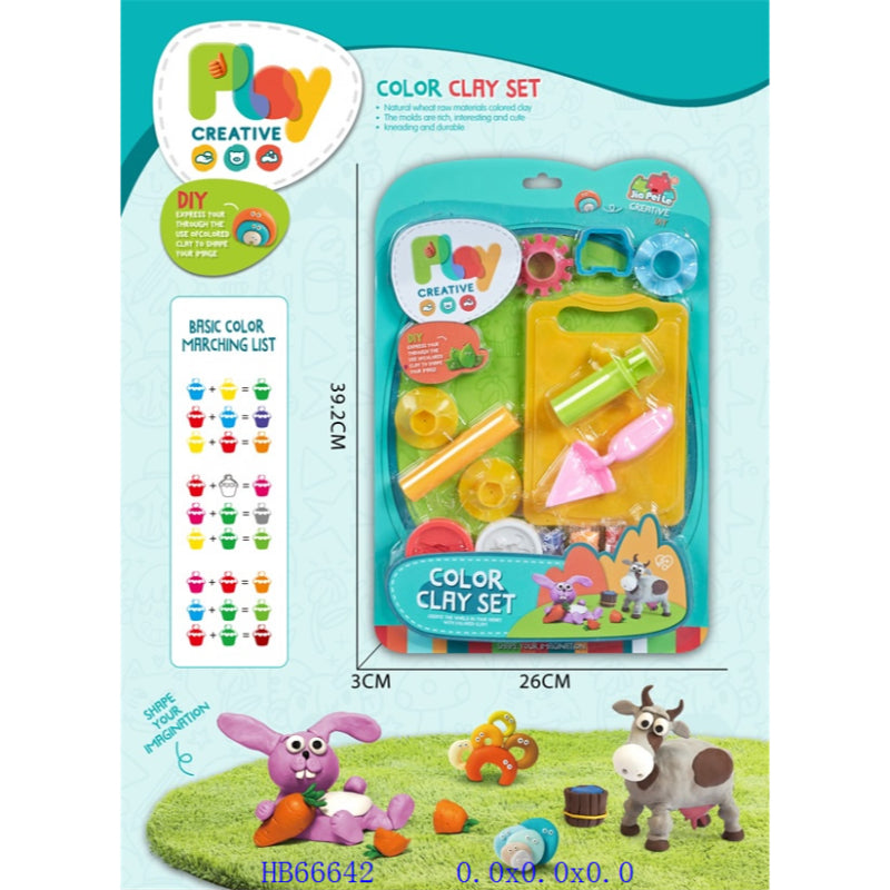 COLOURD MUD CLAY SET