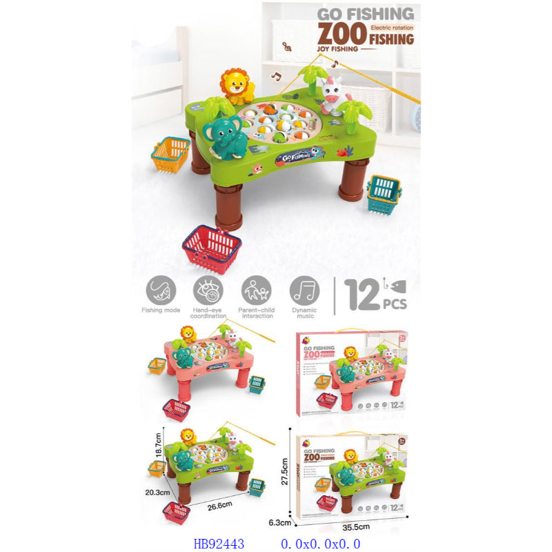 ZOO MUSIC ROTATING FISHING GAME
