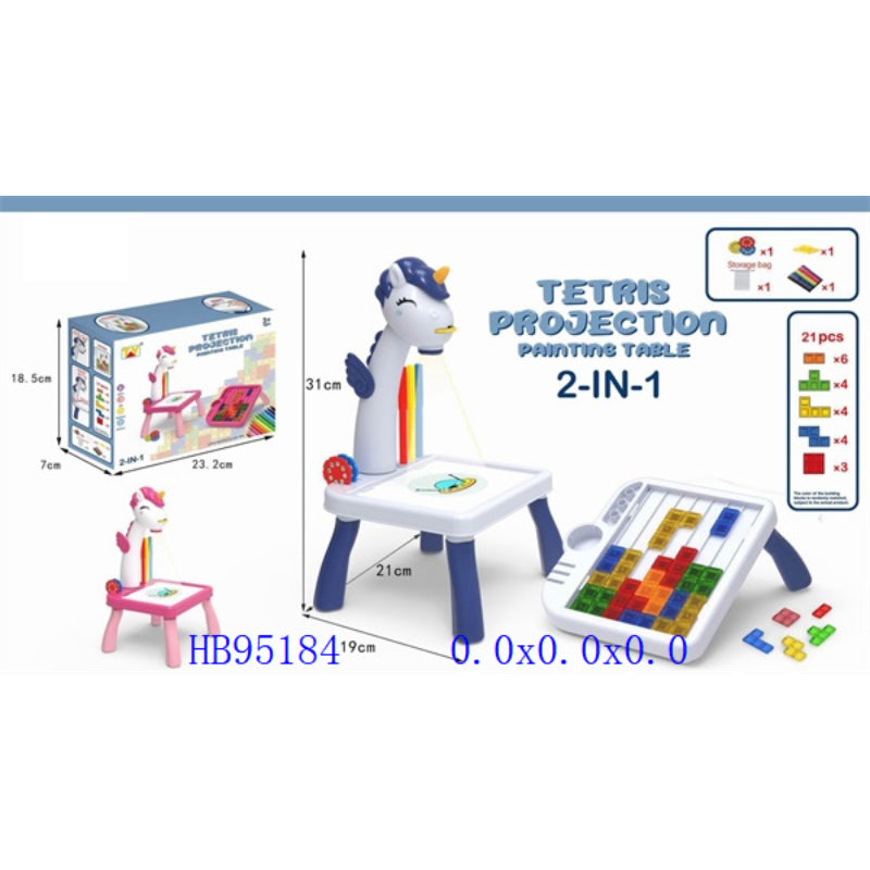 PROJECTION BLOCK LEARNING TABLE 2 IN 1