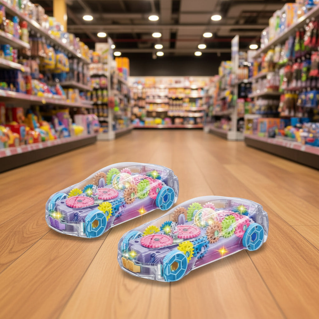 TRANSPARENT GEAR CAR