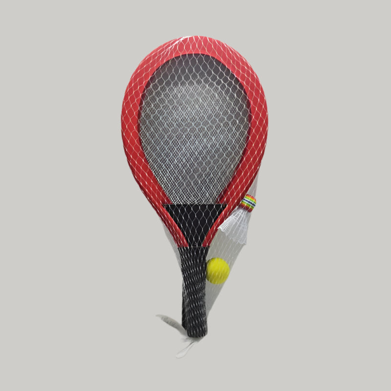 RACKET WITH 1 BALL & BADMINTON