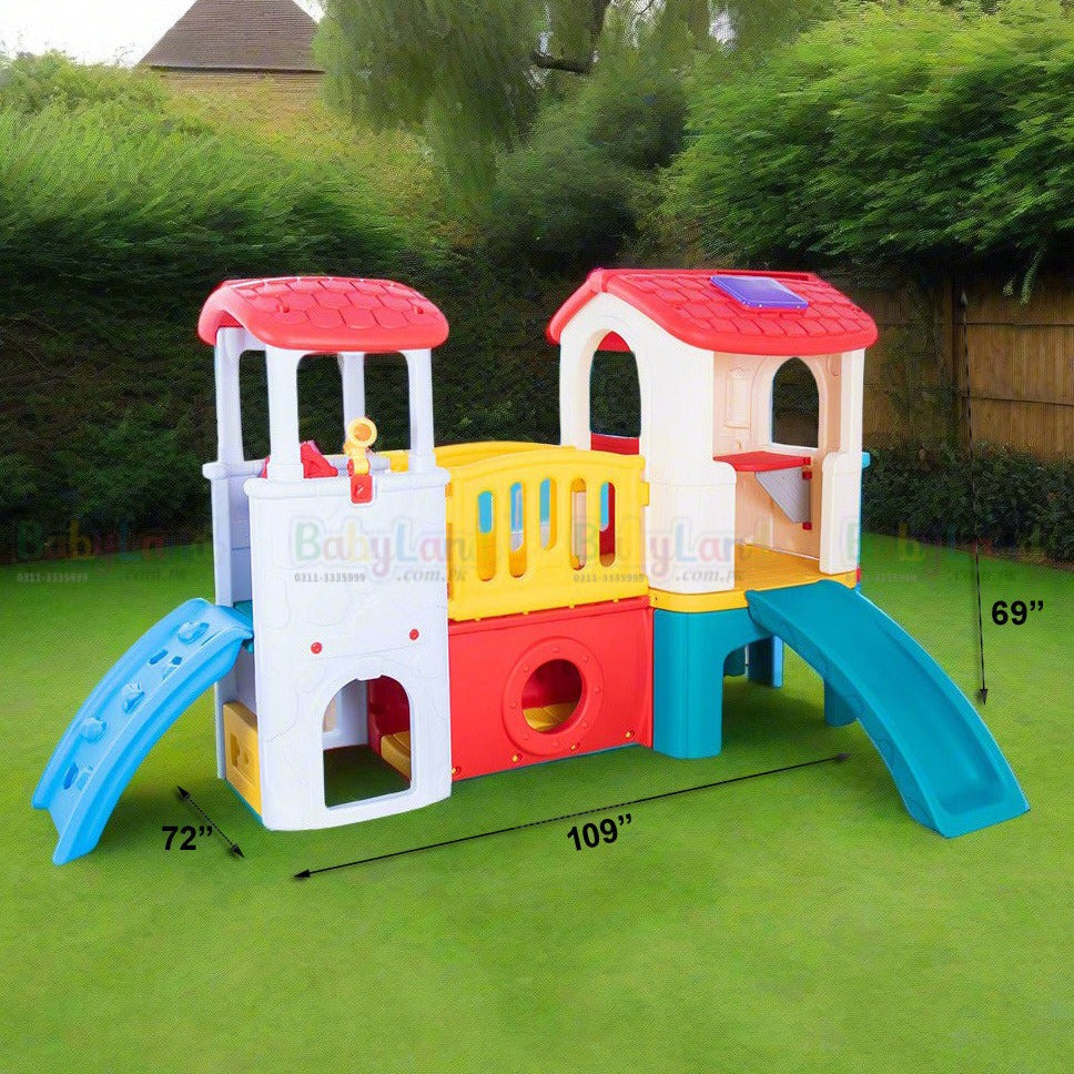 KID DLX PLAY CENTER + SLIDE L-109" W-72" H-69"