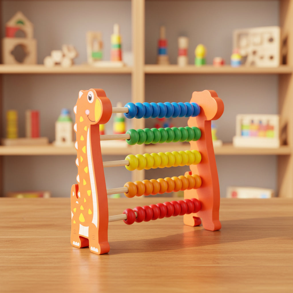 WOODEN ANIMAL COUNTING RACK TOY