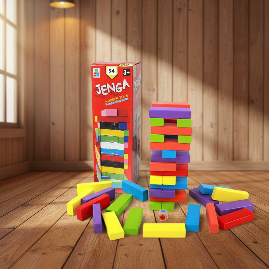 WOODEN JENGA PUZZLE TOY