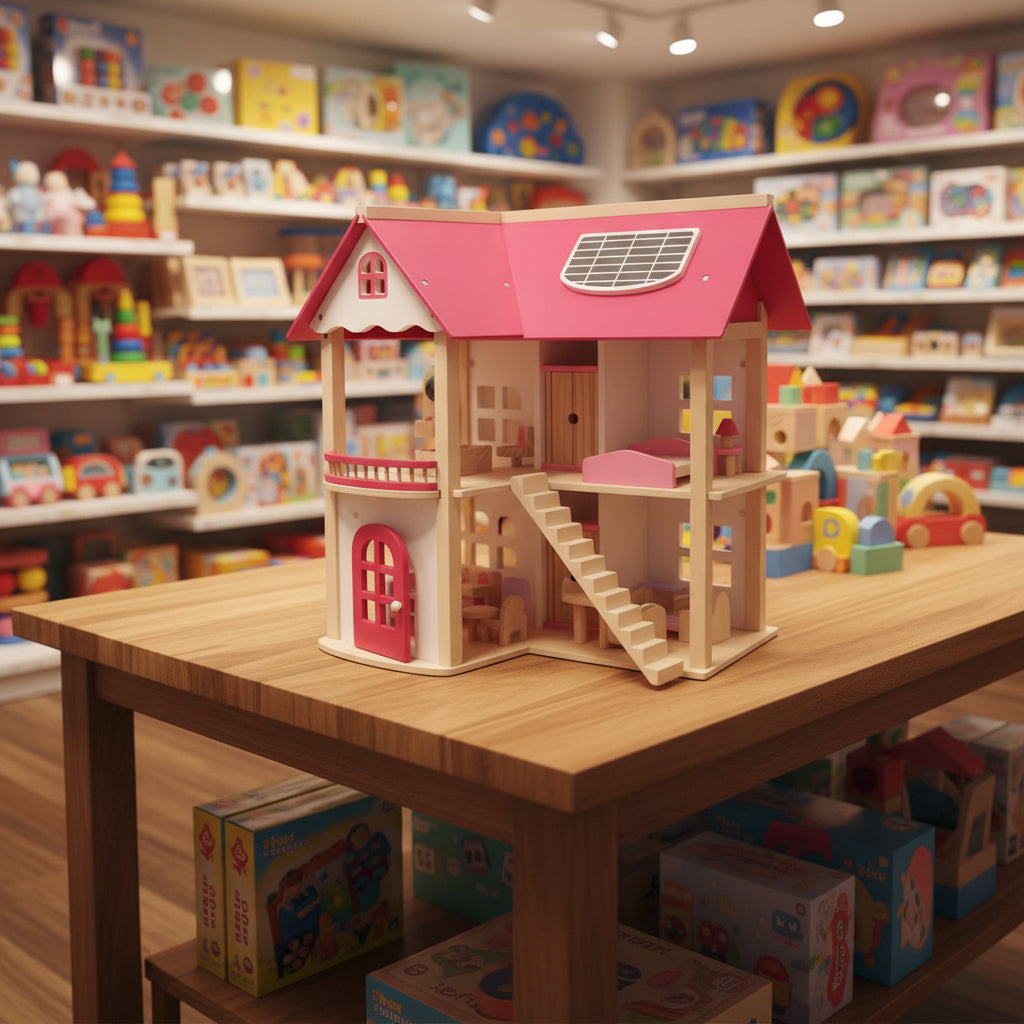 WOODEN DOLL HOUSE TOY