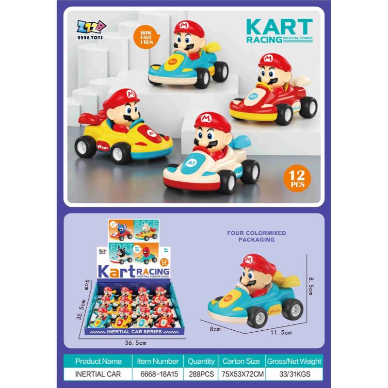 DINKY TOY MARIO (12 PCS BOX)