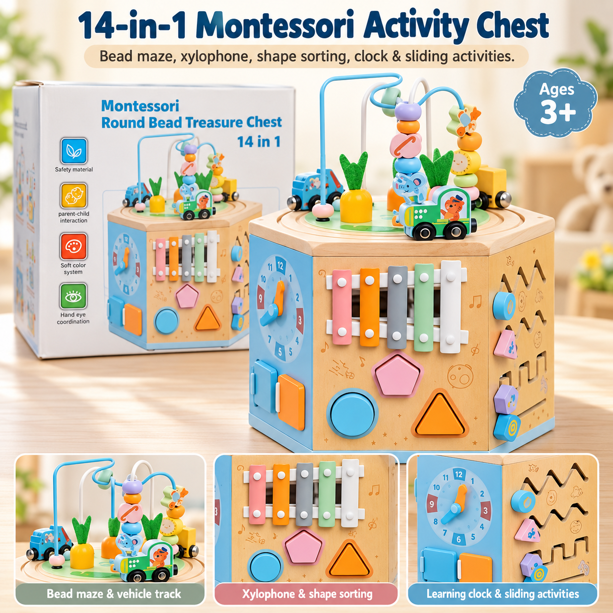 14-in-1 Montessori Activity Chest