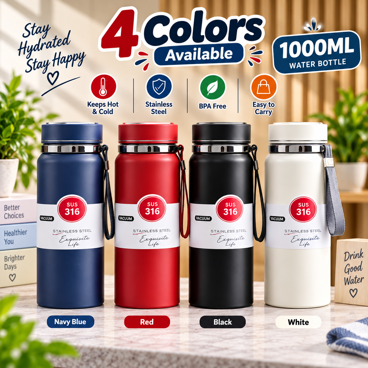WATER BOTTLE SS 100ML