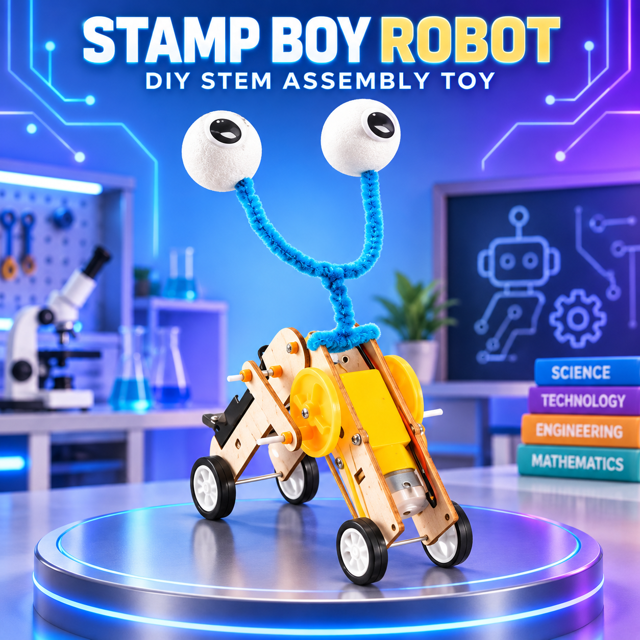DIY STAMP ROBOT TOY