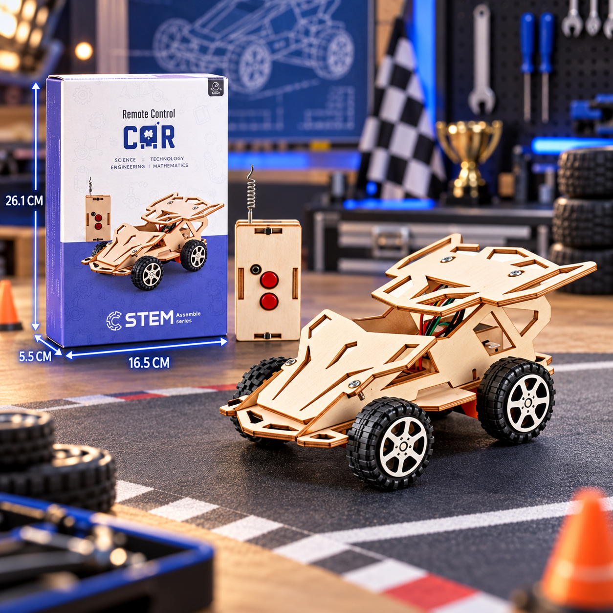 DIY Wooden STEM Remote Control Car