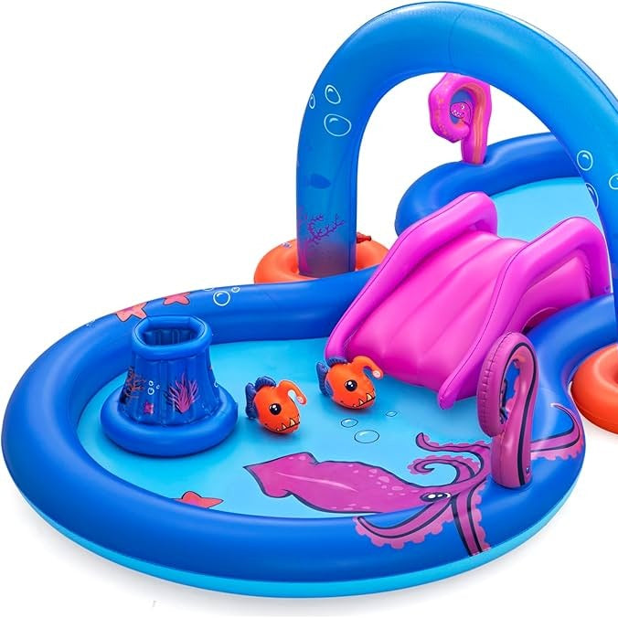 KIDS SWIMMING FUN PLAY CENTER L-10'10" W-6'2" H-46"