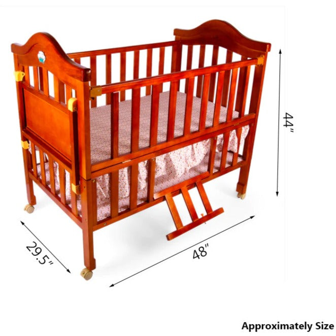 Junior Brown Baby Cot