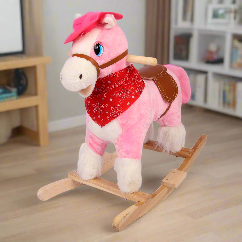 Pink Rocking Horse for Kids