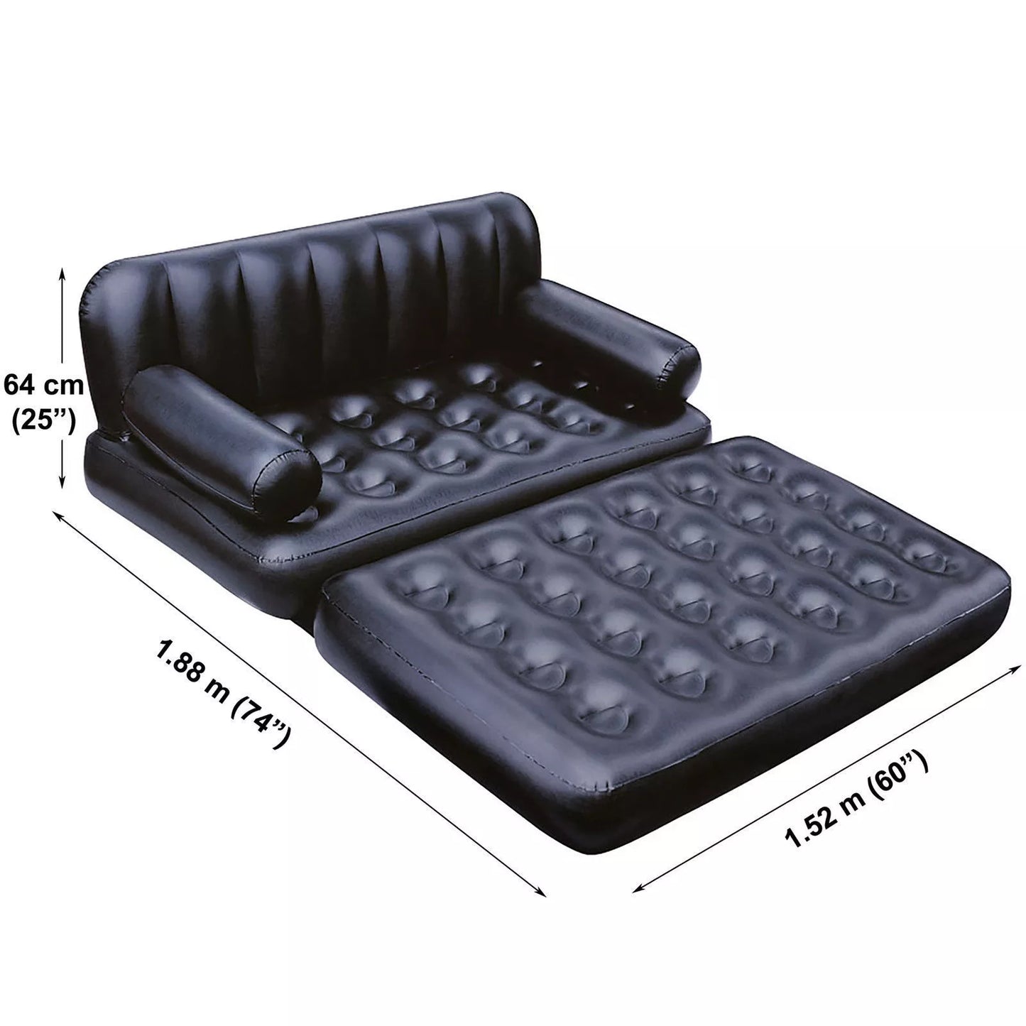 BESTWAY AIR SOFA 74" * 60" *25"