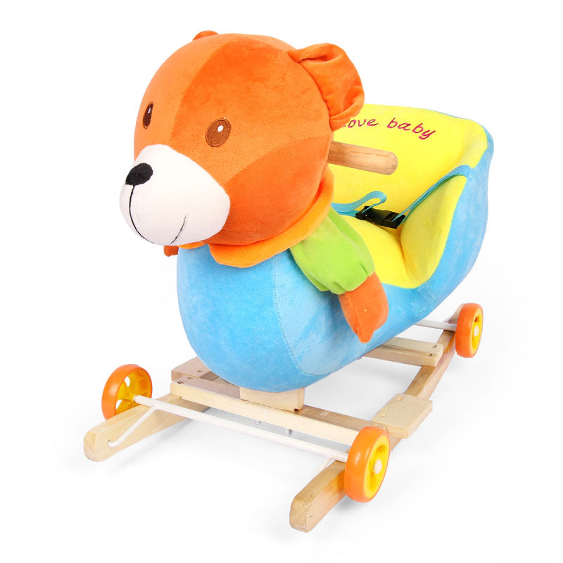 Bear Rocking Chair with Wheels RH 0661M BABYLAND