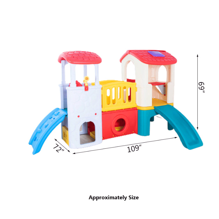 KID DLX PLAY CENTER + SLIDE L-109" W-72" H-69"