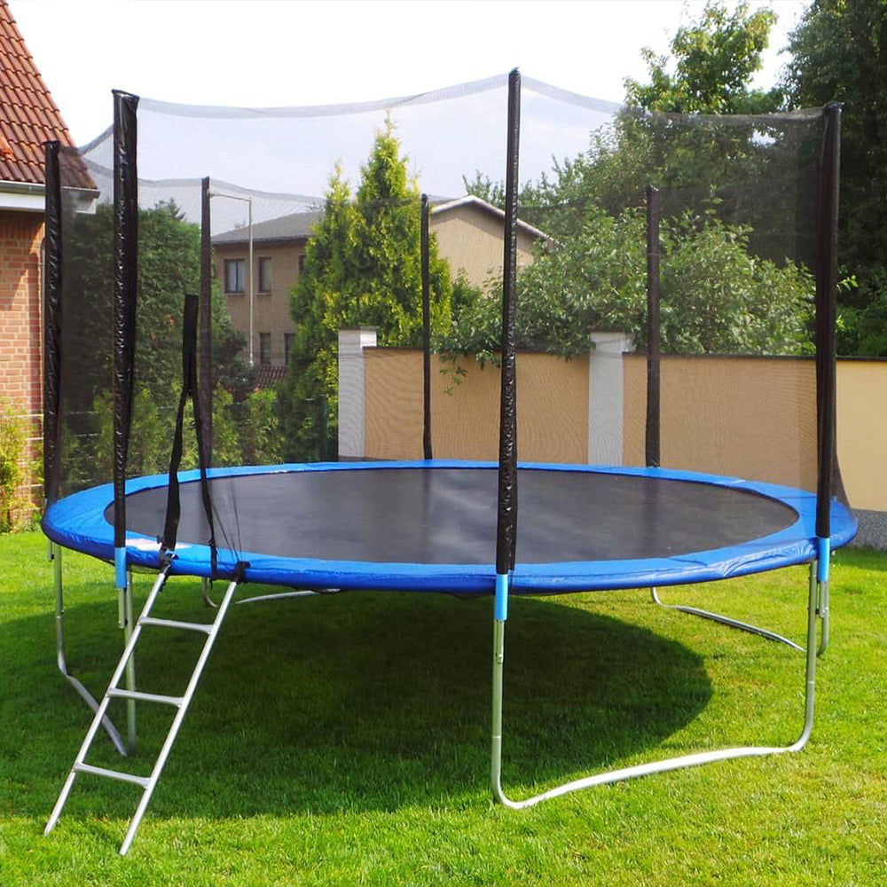 14FT TRAMPOLINE WITH STAIR & NET