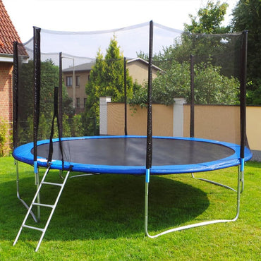 14FT TRAMPOLINE WITH STAIR & NET