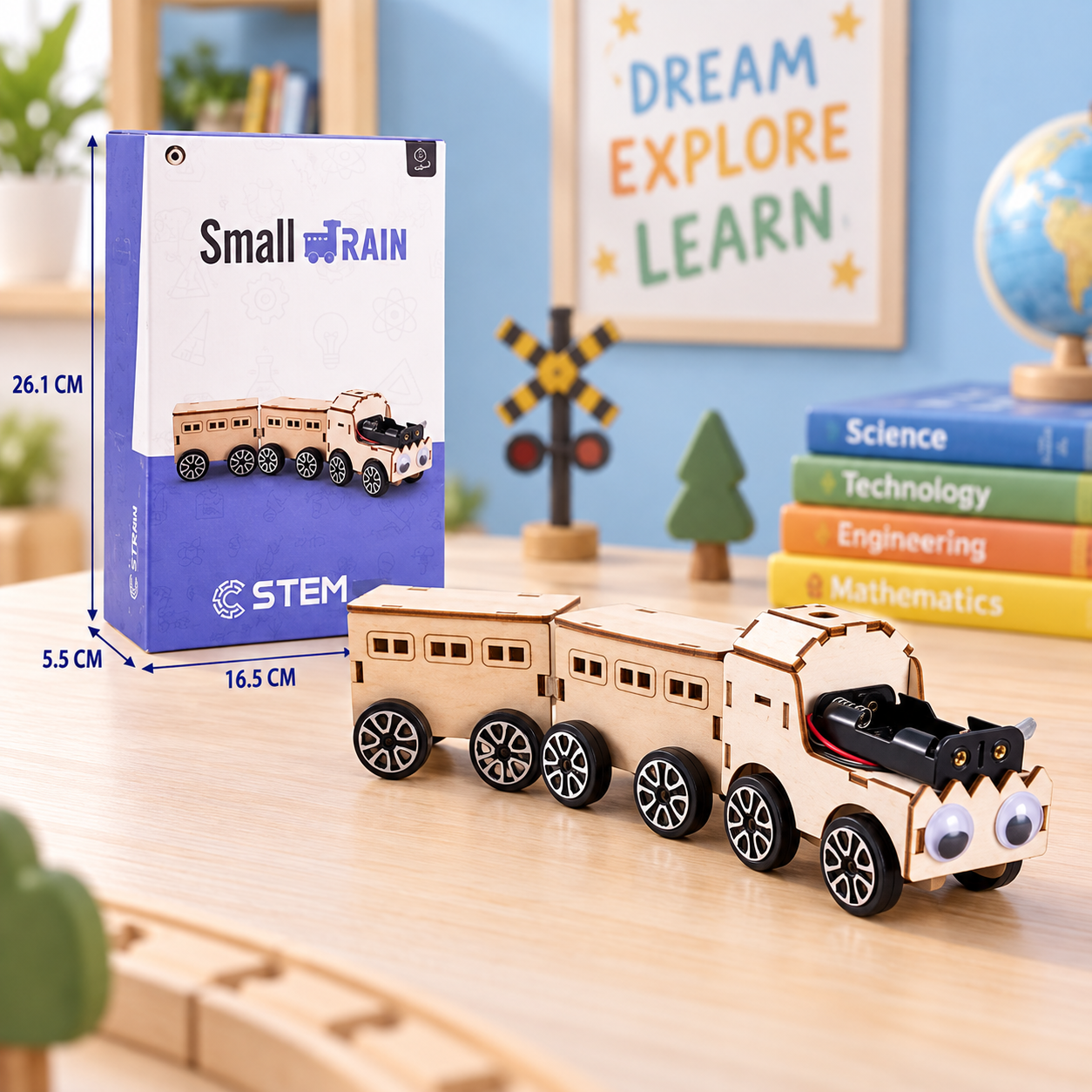 DIY Wooden STEM Small Train