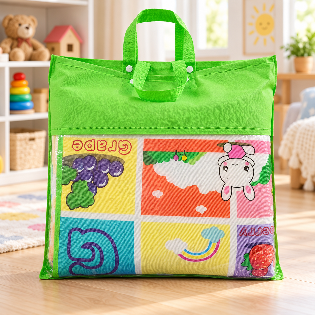 Foldable Foam Play Mat with Carry Bag – 6 × 3 ft