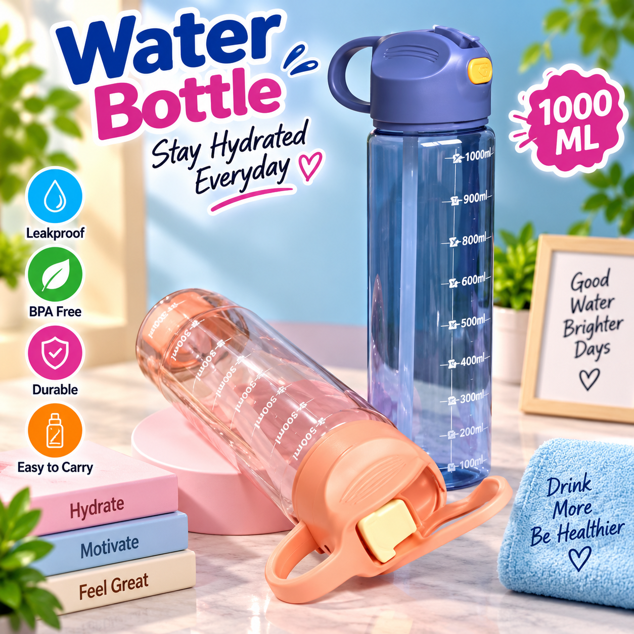 WATER BOTTLE 1000 ML