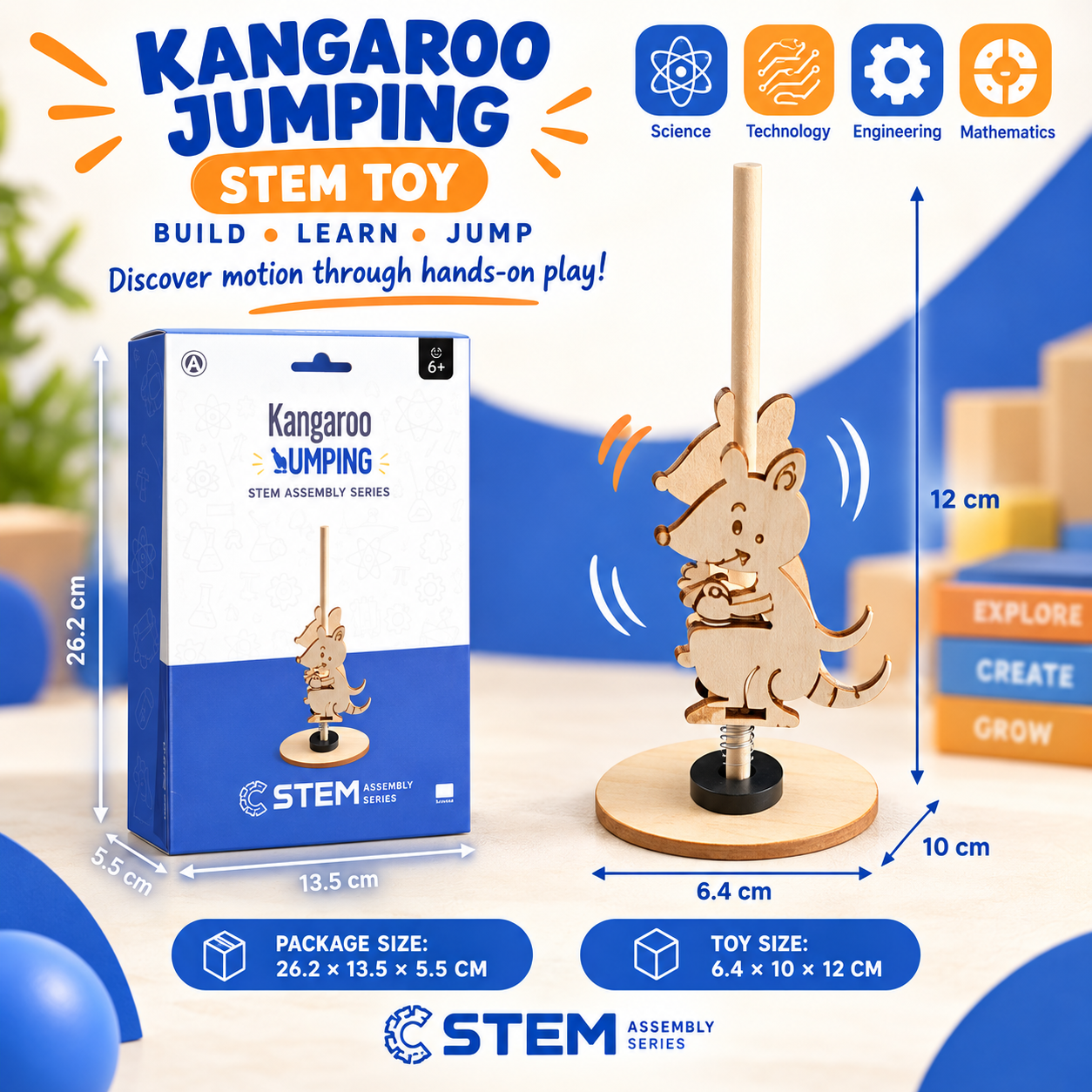 Kangaroo Jumping STEM Toy