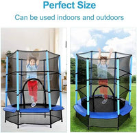 55” TRAMPOLINE WITH ALLOY SPRING    (bluecolour)