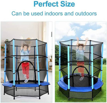 55” TRAMPOLINE WITH ALLOY SPRING    (bluecolour)