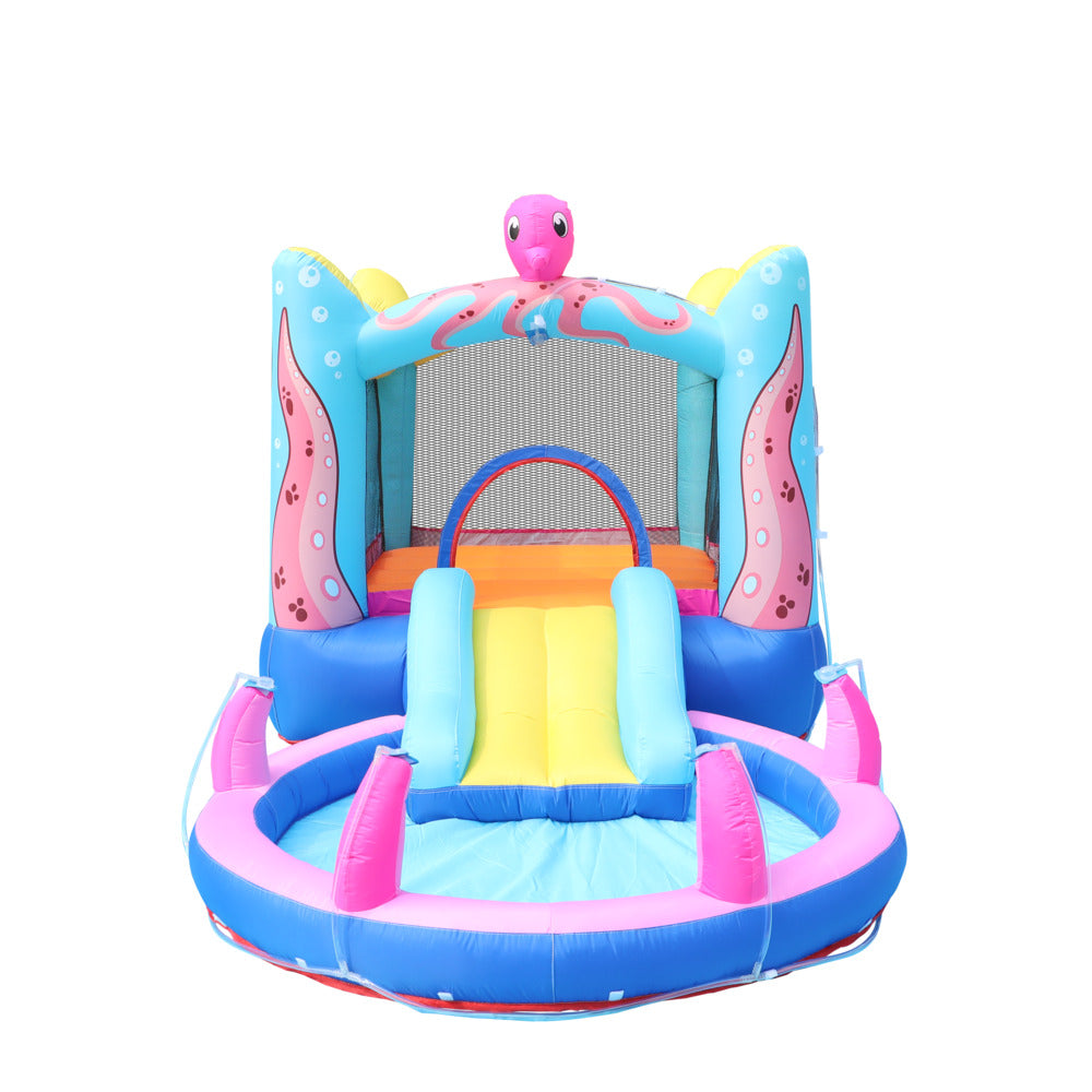 KIDS JUMPER SLIDE & POOL OCTOPUS D-12ft.6" W-6ft.6" H-6ft