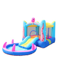 KIDS JUMPER SLIDE & POOL OCTOPUS D-12ft.6" W-6ft.6" H-6ft