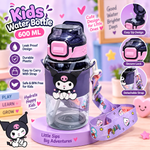 WATER BOTTLE PLASTIC CARTOON 600ML