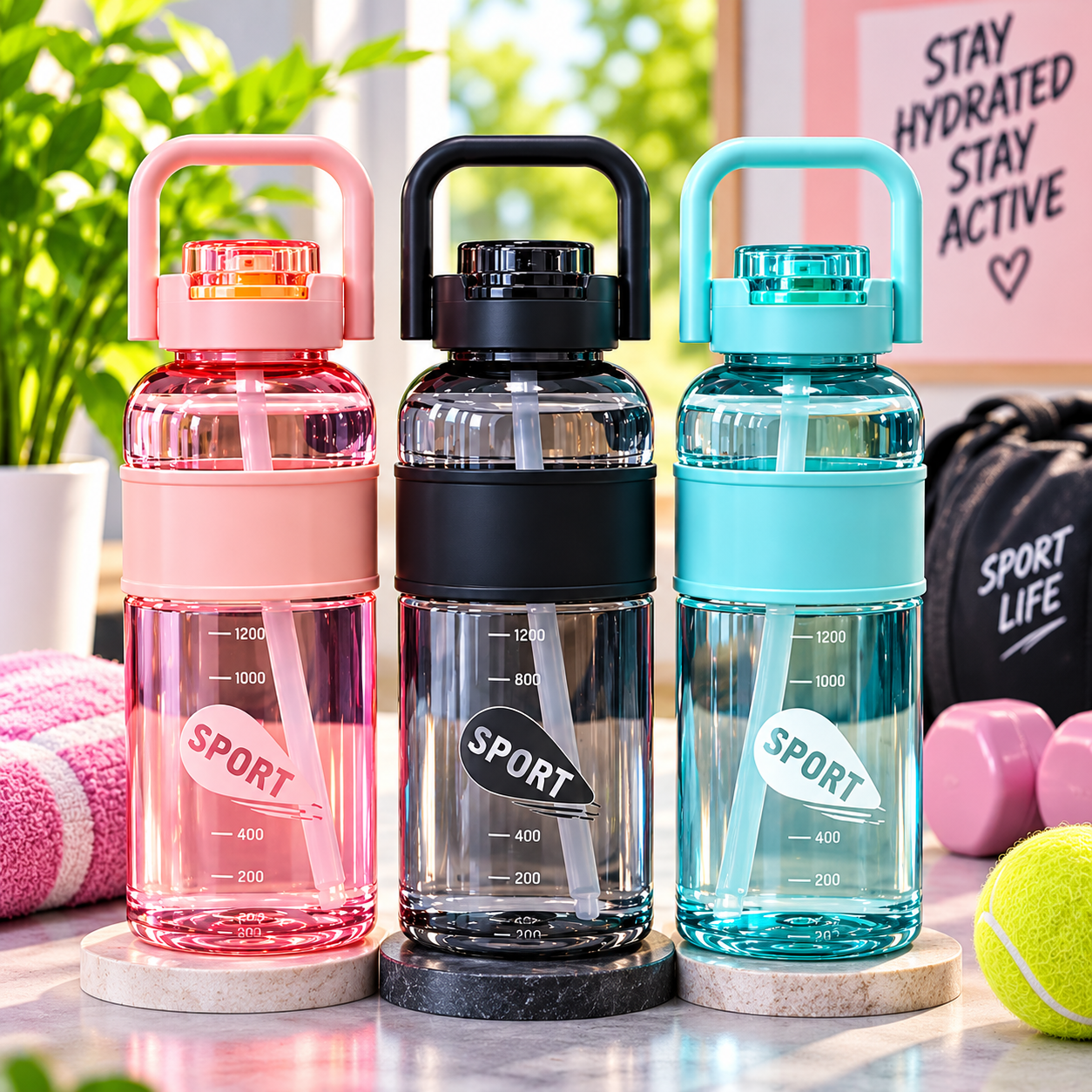 PLASTIC WATER BOTTEL 1350ML SPORTS