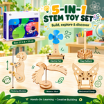 5-in-1 Wooden STEM Toy Set