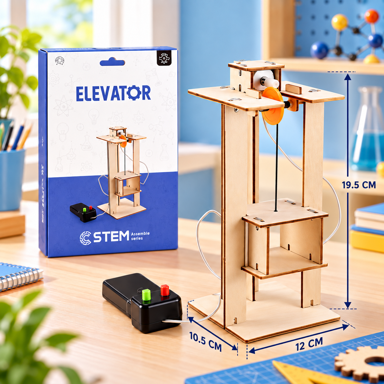 DIY Wooden STEM Elevator Toy
