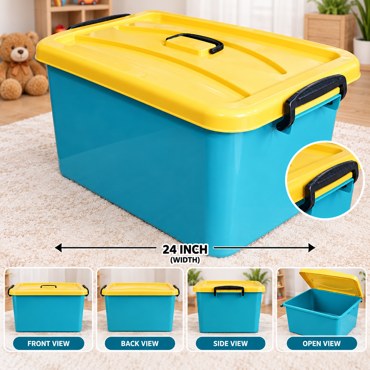 TOY STORAGE BOX 24" PLAIN