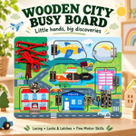 Wooden City Busy Board