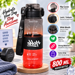PLASTIC WATER BOTTLE 800ML HELLO