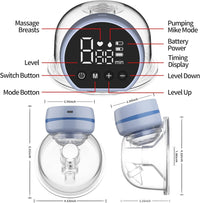 TOVVILD Wearable Breast Pump Hands Free - ELECTRIC