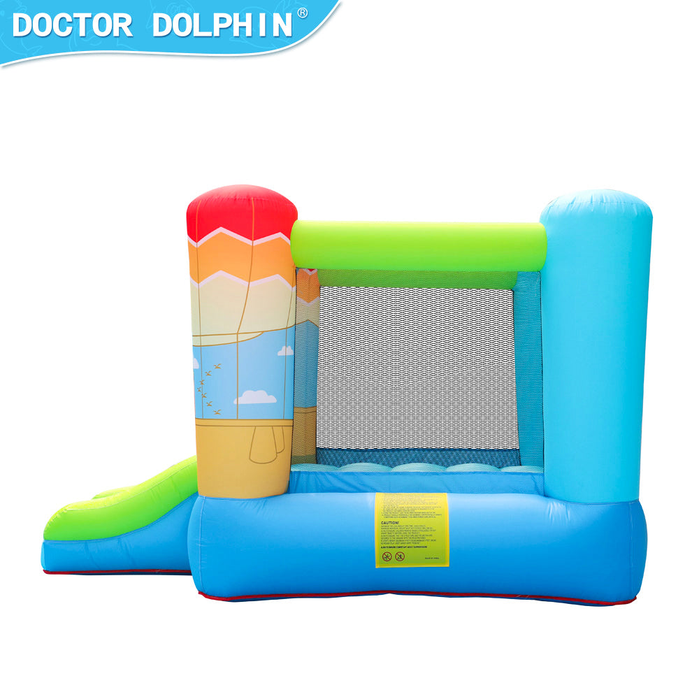 KIDS JUMPER & SLIDE RAINBOW D-8ft.10" W-6ft.6" H-5ft.5"