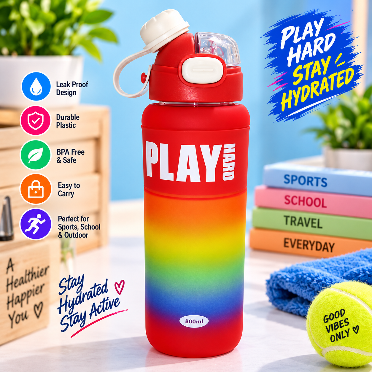 WATER BOTTLE PLASTIC