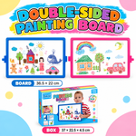 DOUBLE-SIDED PAINTING BOARD FOR KIDS